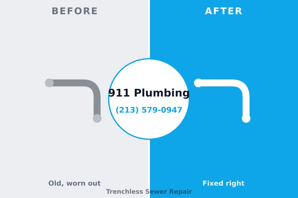 Before and after: plumbing repair Jonesboro, GA